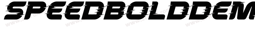 SpeedBoldDemo Italic字体转换
